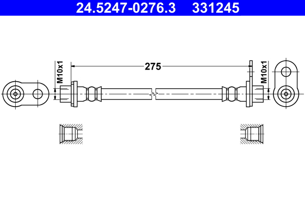 ATE Gumifékcső 24.5247-0276.3_ATE