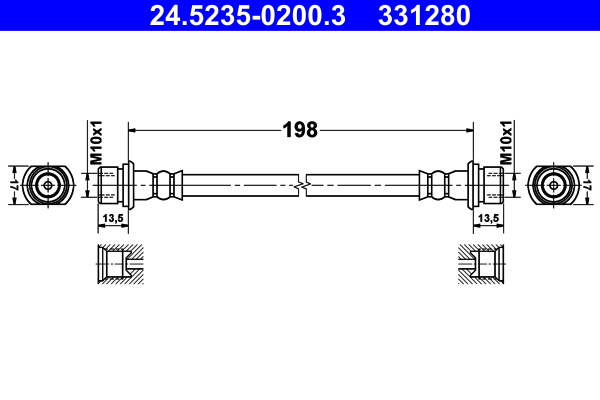 ATE Gumifékcső 24.5235-0200.3_ATE