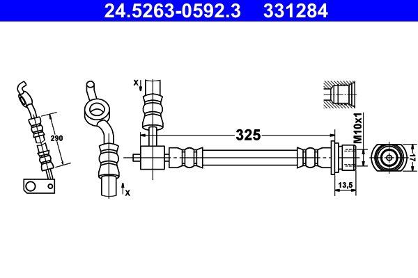 ATE Gumifékcső 24.5263-0592.3_ATE