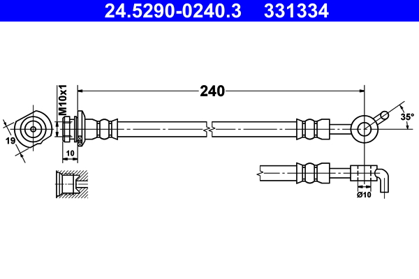 ATE Gumifékcső 24.5290-0240.3_ATE