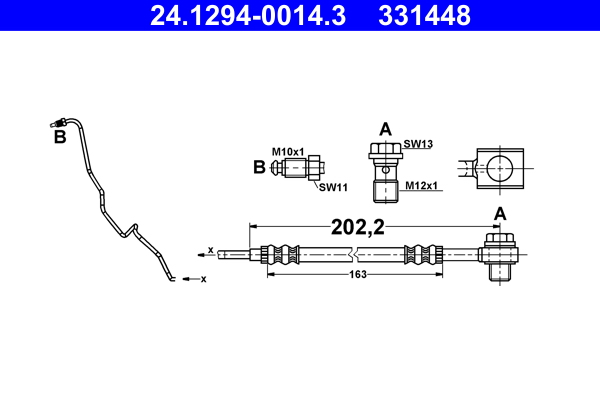 ATE Gumifékcső 24.1294-0014.3_ATE