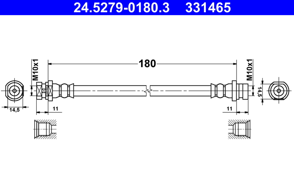 ATE Gumifékcső 24.5279-0180.3_ATE