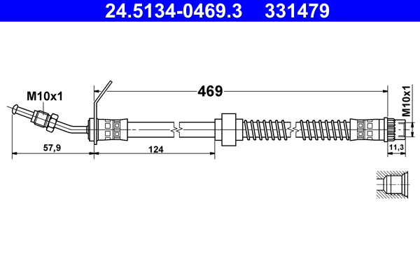 ATE Gumifékcső 24.5134-0469.3_ATE