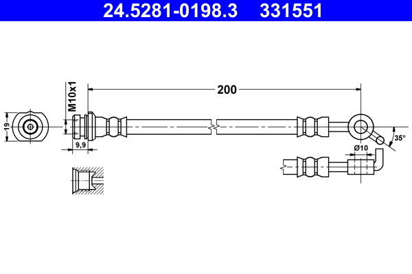 ATE Gumifékcső 24.5281-0198.3_ATE