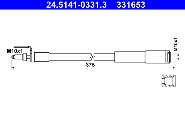 ATE Gumifékcső 24.5141-0331.3_ATE