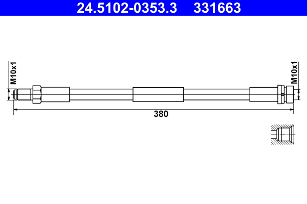 ATE Gumifékcső 24.5102-0353.3_ATE