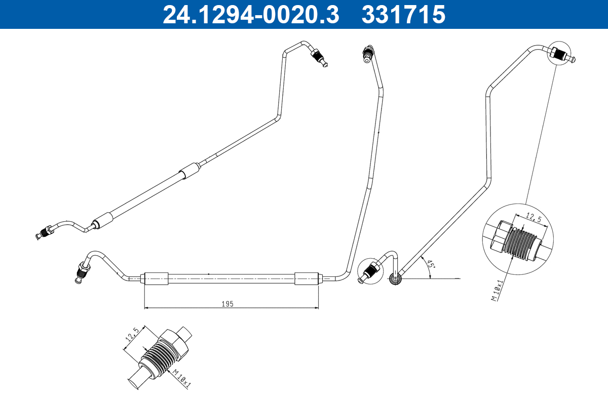 ATE Gumifékcső 24.1294-0020.3_ATE