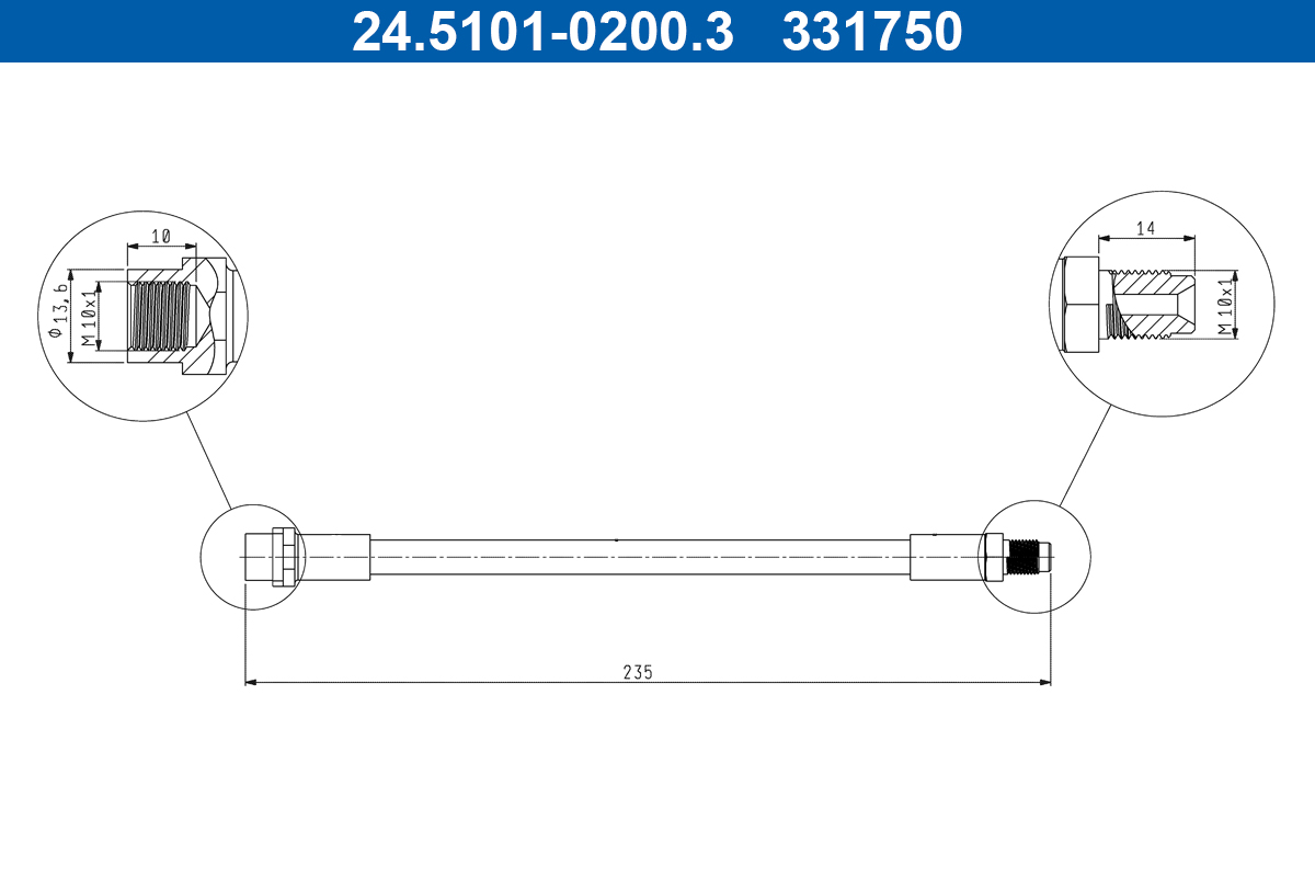 ATE Gumifékcső 24.5101-0200.3_ATE