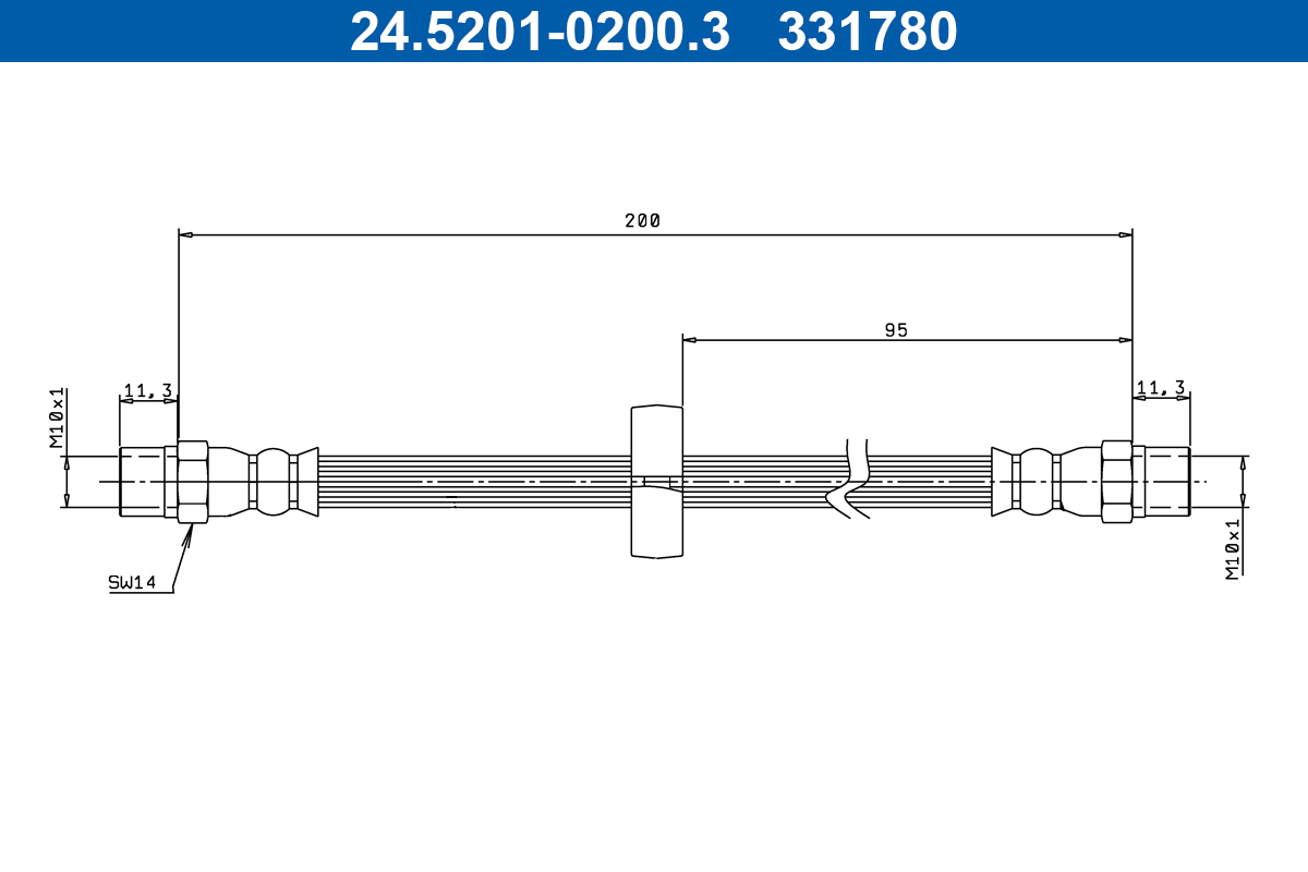 ATE Gumifékcső 24.5201-0200.3_ATE