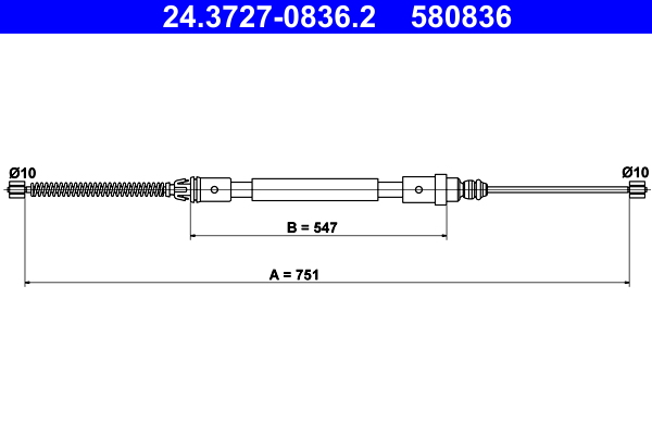 ATE Kézifék bowden 24.3727-0836.2_ATE