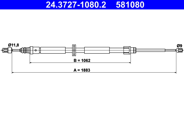 ATE Kézifék bowden 24.3727-1080.2_ATE