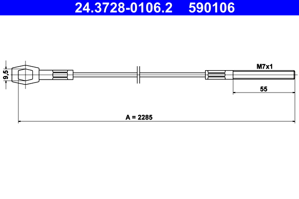 ATE Kuplungbowden 24.3728-0106.2_ATE