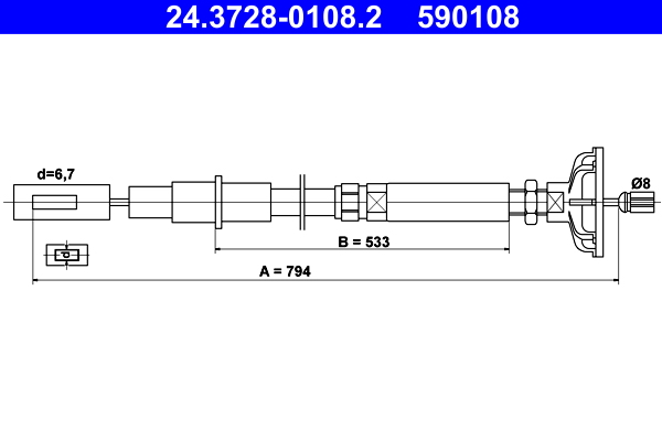 ATE Kuplungbowden 24.3728-0108.2_ATE