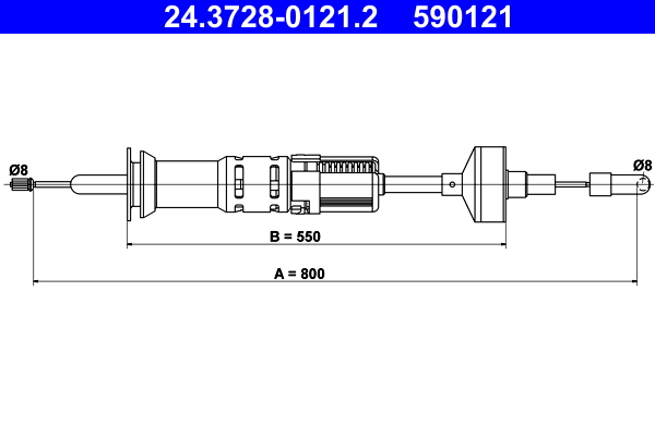 ATE Kuplungbowden 24.3728-0121.2_ATE