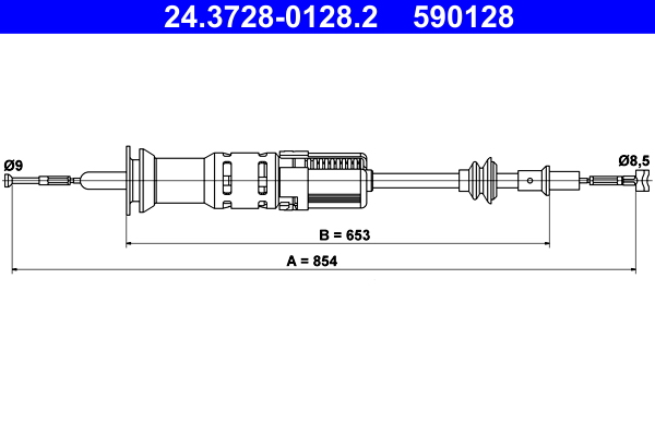 ATE Kuplungbowden 24.3728-0128.2_ATE