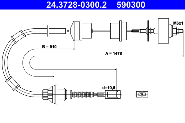 ATE Kuplungbowden 24.3728-0300.2_ATE