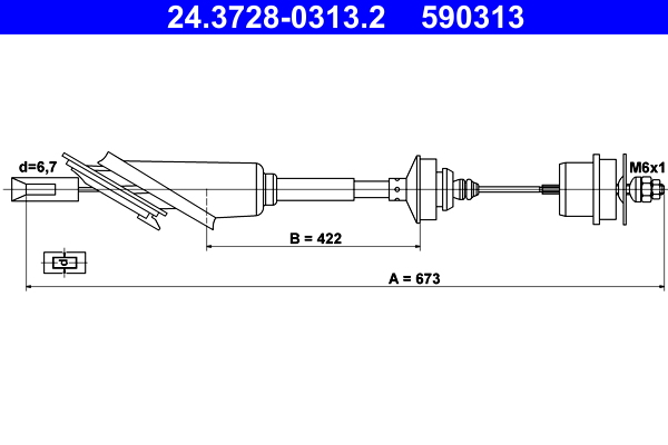 ATE Kuplungbowden 24.3728-0313.2_ATE