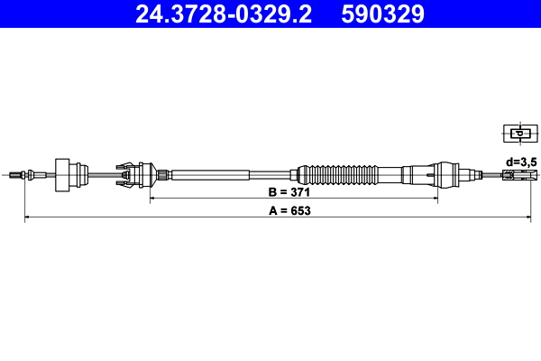 ATE Kuplungbowden 24.3728-0329.2_ATE