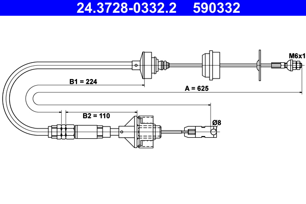 ATE Kuplungbowden 24.3728-0332.2_ATE