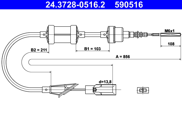 ATE Kuplungbowden 24.3728-0516.2_ATE