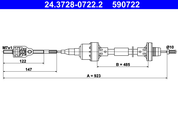 ATE Kuplungbowden 24.3728-0722.2_ATE