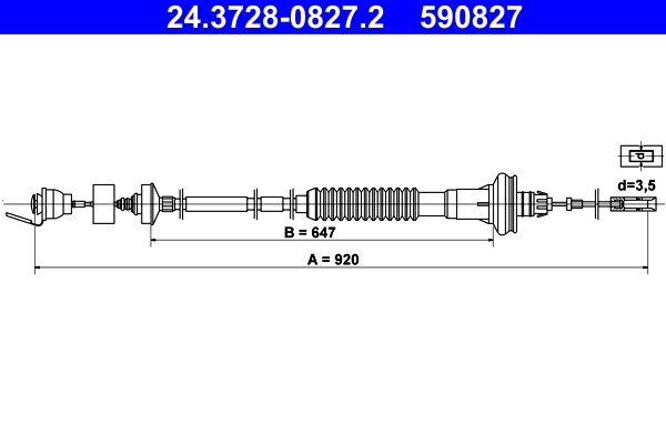 ATE Kuplungbowden 24.3728-0827.2_ATE