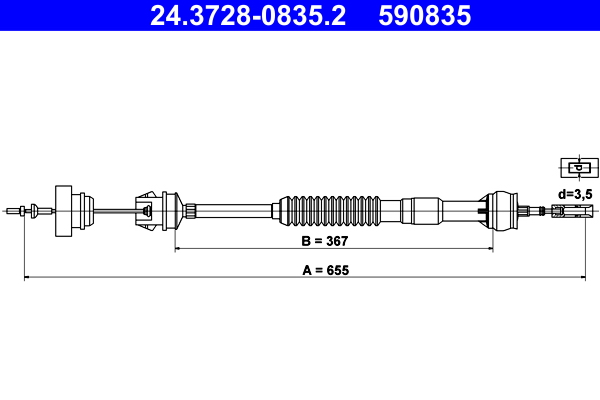 ATE Kuplungbowden 24.3728-0835.2_ATE