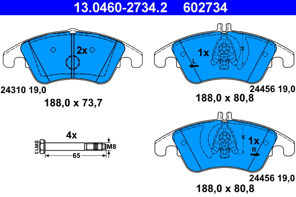 ATE Első fékbetét 13.0460-2734.2_ATE