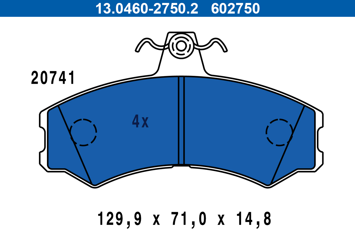 ATE Első fékbetét 13.0460-2750.2_ATE