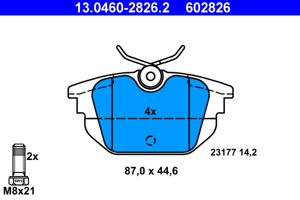 ATE Hátsó fékbetét 13.0460-2826.2_ATE