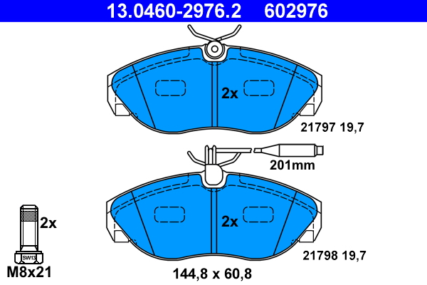 ATE Első fékbetét 13.0460-2976.2_ATE