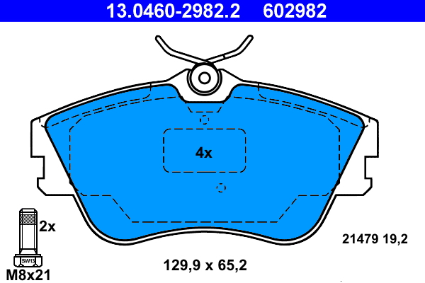 ATE Első fékbetét 13.0460-2982.2_ATE