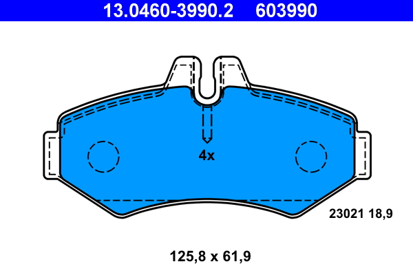 ATE Hátsó fékbetét 13.0460-3990.2_ATE