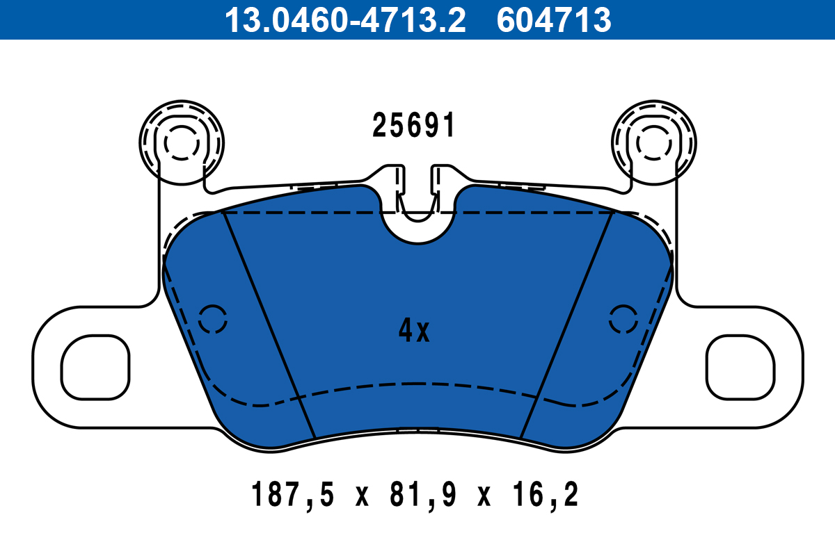 ATE Fékbetét, mind 13.0460-4713.2_ATE