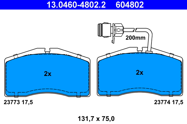 ATE Első fékbetét 13.0460-4802.2_ATE