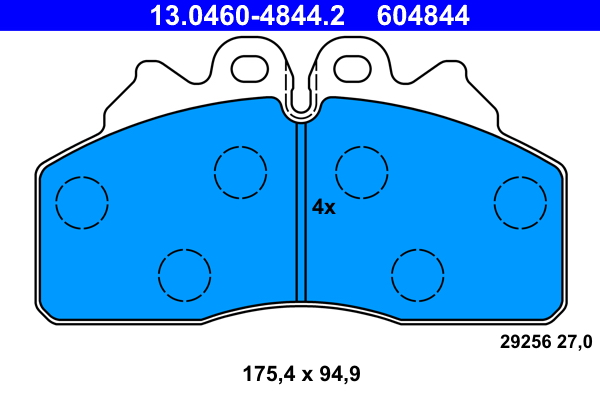 ATE Fékbetét, mind 13.0460-4844.2_ATE