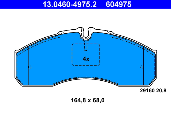 ATE Első fékbetét 13.0460-4975.2_ATE