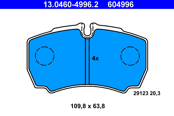 ATE Hátsó fékbetét 13.0460-4996.2_ATE