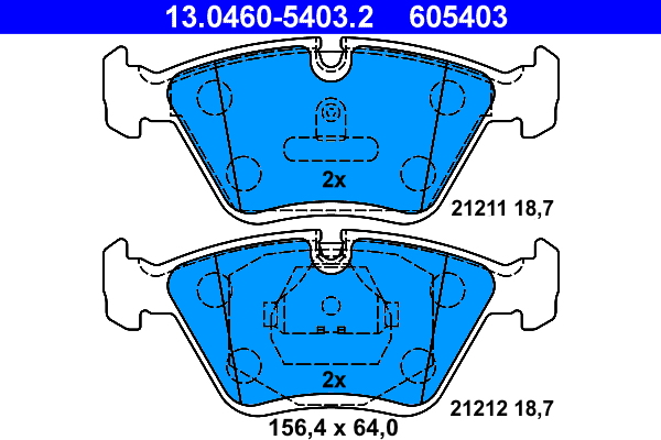 ATE Első fékbetét 13.0460-5403.2_ATE