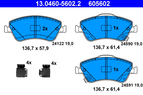 ATE Első fékbetét 13.0460-5602.2_ATE