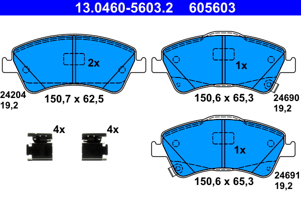 ATE Első fékbetét 13.0460-5603.2_ATE