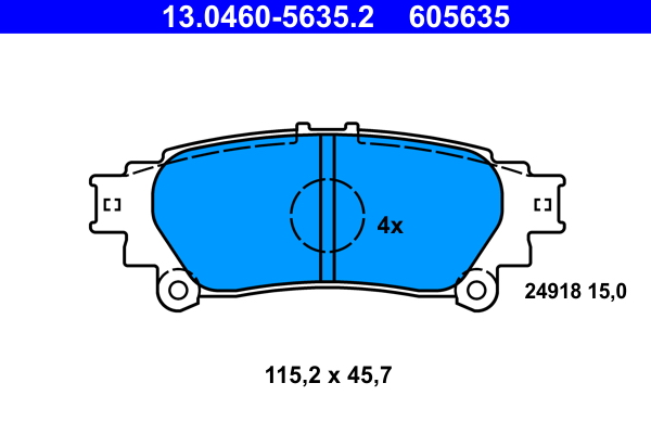 ATE Hátsó fékbetét 13.0460-5635.2_ATE