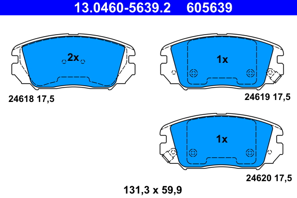 ATE Első fékbetét 13.0460-5639.2_ATE