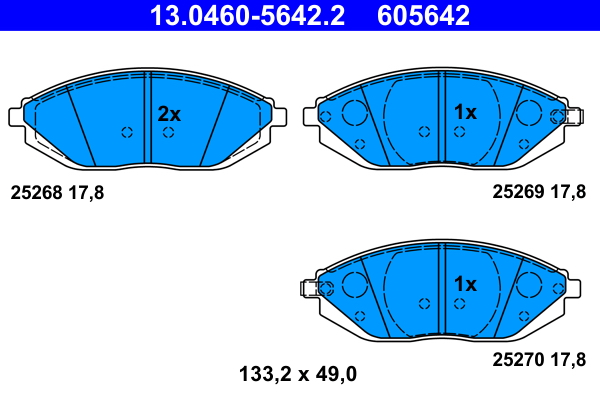 ATE Első fékbetét 13.0460-5642.2_ATE