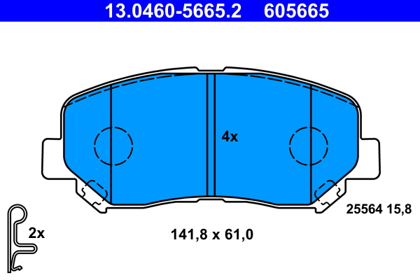 ATE Első fékbetét 13.0460-5665.2_ATE