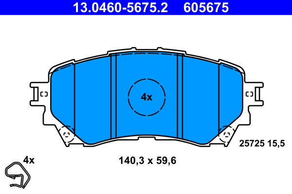 ATE Első fékbetét 13.0460-5675.2_ATE