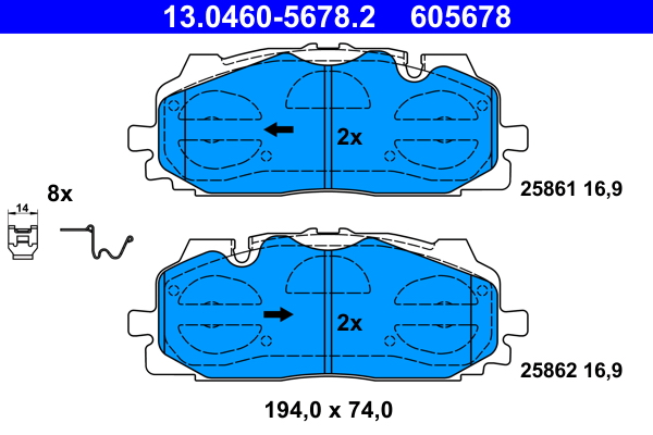 ATE Első fékbetét 13.0460-5678.2_ATE