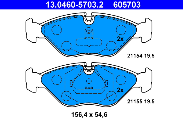 ATE Első fékbetét 13.0460-5703.2_ATE