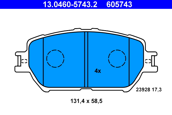 ATE Első fékbetét 13.0460-5743.2_ATE