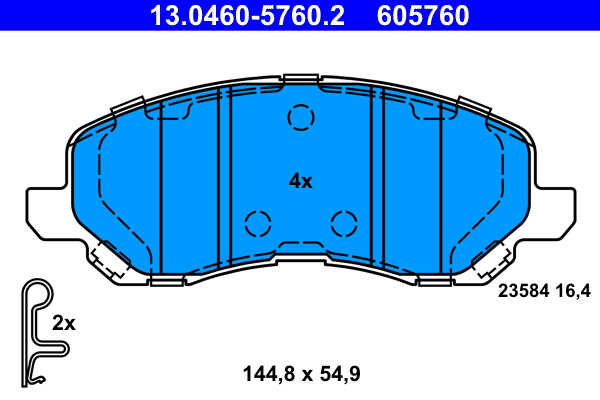 ATE Első fékbetét 13.0460-5760.2_ATE